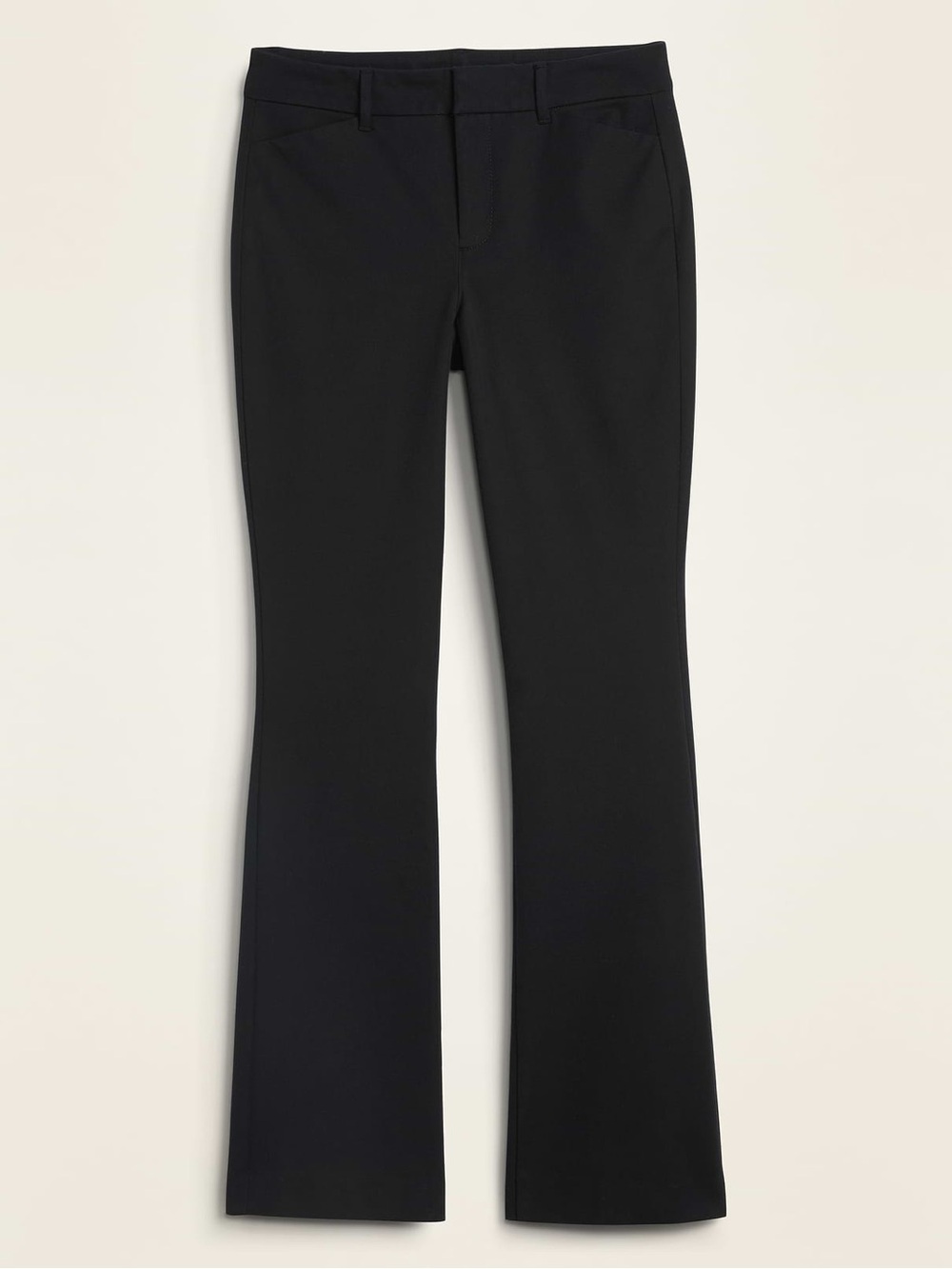 Old Navy High-Rise Pixie Flare Pants Black Size 10 NWT Petite Hemmed